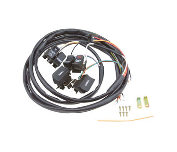 MCS Kit de câbles et interrupteurs pour guidon Convient à : > 82-95 BT, XL