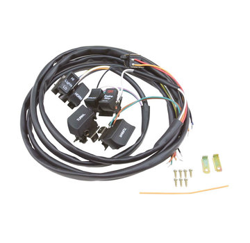 MCS Kit de câbles et interrupteurs pour guidon Convient à : > 82-95 BT, XL