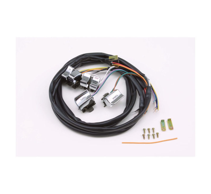 Kit de cables e interruptores del manillar Se adapta a:> 82-95 BT XL