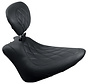 Brede Tripper™ Solo Seat met Diamond Stitch en rugleuning- Geschikt voor: > 11-13 Softail FXS Blackline; 11-17 FLS/S Softail Slim