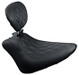 Wide Tripper™ Solo Seat with Diamond Stitch and backrest- Fits: > 11-13 Softail FXS Blackline; 11-17 FLS/S Softail Slim