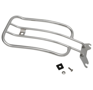 Motherwell Motherwell 7" Solo Luggage Rack black or chrome Fits: > Softail 18‑20 FLHC