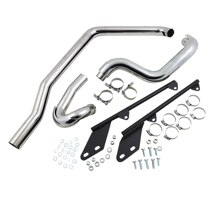 Power Curve True-Dual Crossover Header Pipes - Softail 86-06