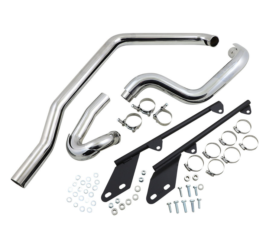 Tubos de cabecera Power Curve True-Dual Crossover - Softail 86-06