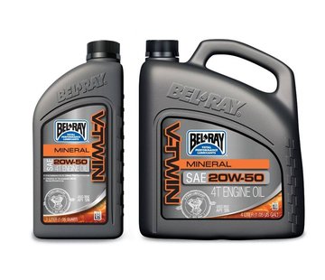 Bel-Ray Aceite de motor mineral Bel-Ray V-Twin, 20W50. 4L o 1L
