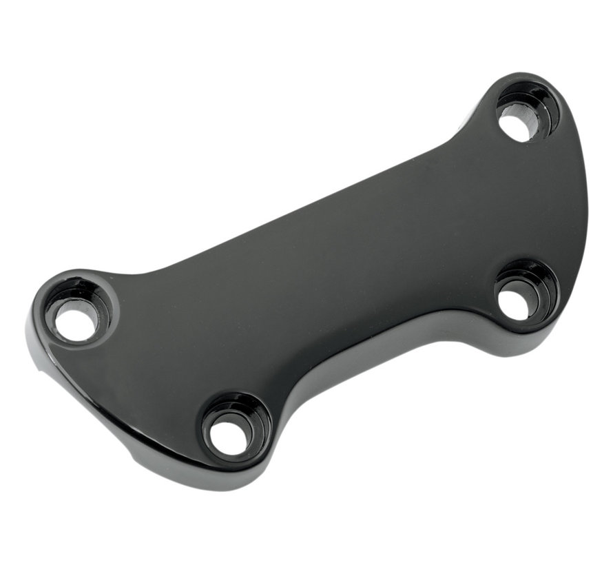 handlebar top clamp Smooth black or chrome Fits: > 1 inch handlebar