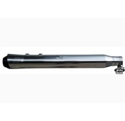 BSL Touring Slip On Muffler with Sound System Polished  or Black Fits: > 1998-2016 FLH/T Touring models