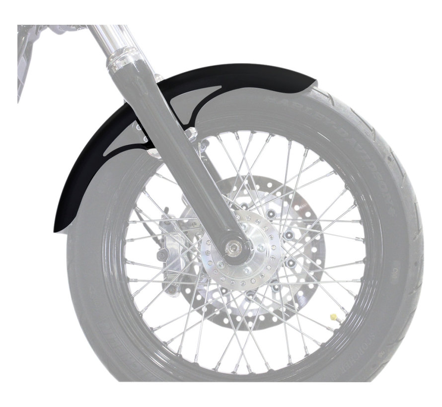 Hugger Series Frontfender passend für 39mm Vorderradgabel Dyna oder Sportster