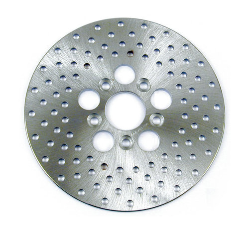 MCS brake rotor drilled 10 inch stainless Fits: > Rear 73-80 FL FX Front: 73-84 FL; 73 FX XL