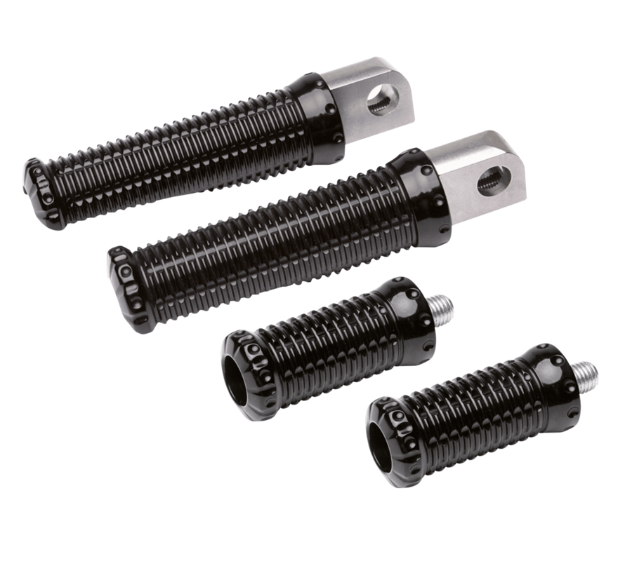 Billet black aluminum foot and shifter pegs