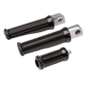 Vity's Design Billet black aluminum foot and shifter pegs