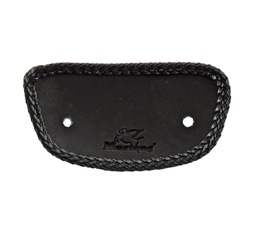 mini fender bib Plain with braided edges Black Fits: > 00-03 FLSTS; 06-07 FLSTSC; 07-17 FLSTC; 05-17 FLSTN; 97-21 FLT/Touring