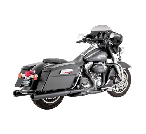 Vance & Hines exhaust power duals black  Fits: > 09-16 FLT/Touring