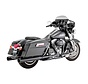 exhaust power duals black  Fits: > 09-16 FLT/Touring