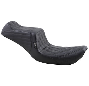 Le Pera TailWhip 2-up seat. Double Diamond, black Fits: > 96-03 Dyna