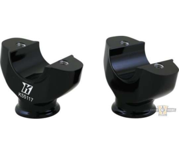 Fred Kodlin handlebars Lower Riser Black or Chrome Fits: > 18-19 FXBR, 18-20 FXBRS 114, 18 FXBRS 114 ANX