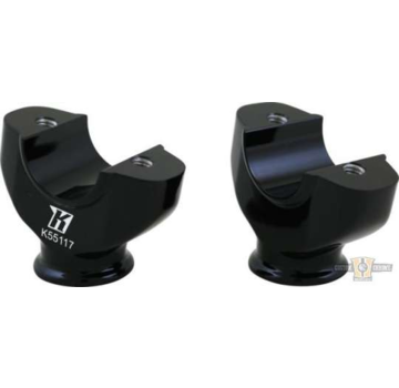 Fred Kodlin handlebars Lower Riser Black or Chrome Fits: > 18-19 FXBR, 18-20 FXBRS 114, 18 FXBRS 114 ANX