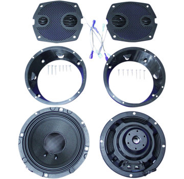 J&M Audio Rokker® XXR 6.71" Front Speaker Kit Fits:> 98‑13 FLHT/ FLHX/ FLHTCUTG