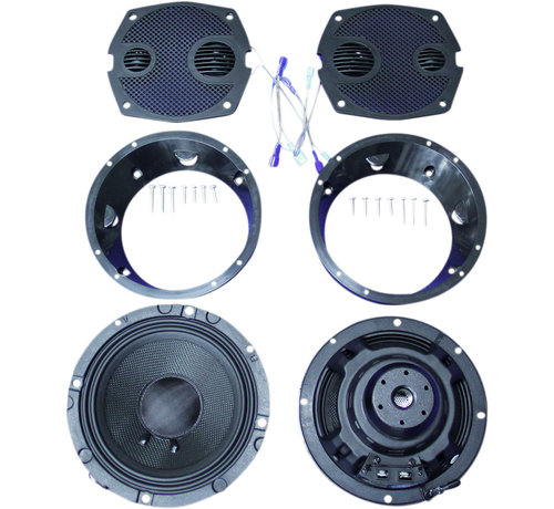 J&M Audio Rokker® XXR 6 71" Front Speaker Kit Fits:> 98‑13 FLHT/ FLHX/ FLHTCUTG