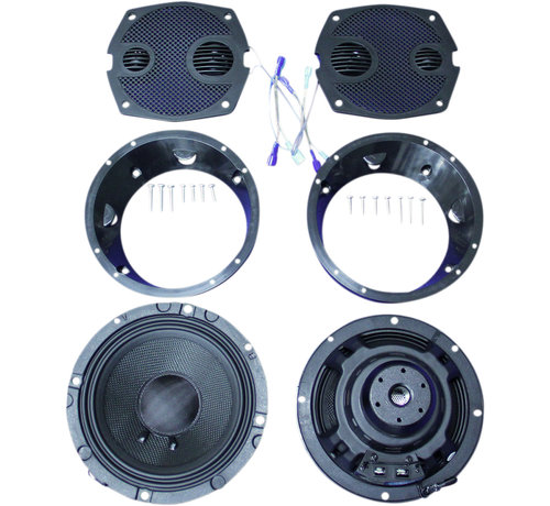 J&M Audio Rokker® XXR 6 71" Front Speaker Kit Past op:> 98-13 FLHT/ FLHX/ FLHTCUTG