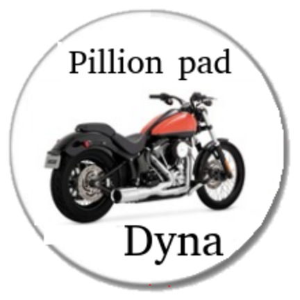 Harley Davidson Dyna pillion pads, passenger seat