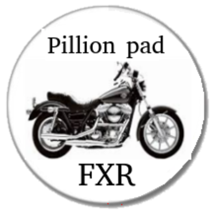 Almohadillas del pasajero Harley Davidson FXR, asiento del pasajero