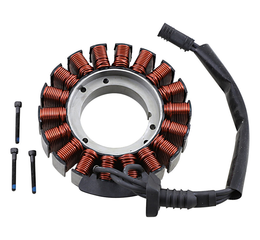 Stator d'alternateur de charge Convient à : > 18-21 Softail ; 17-21 Tournée