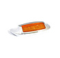 front fender tip with amber light Black or Chrome Fits: > 14-21 Touring