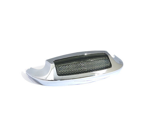 Custom Dynamics front fender tip with amber smoke light Black or Chrome Fits: > 14-21 Touring