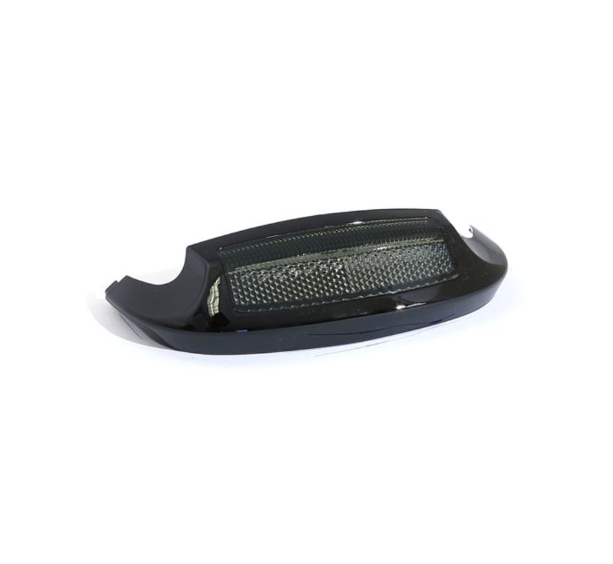 front fender tip with amber smoke light Black or Chrome Fits: > 14-21 Touring