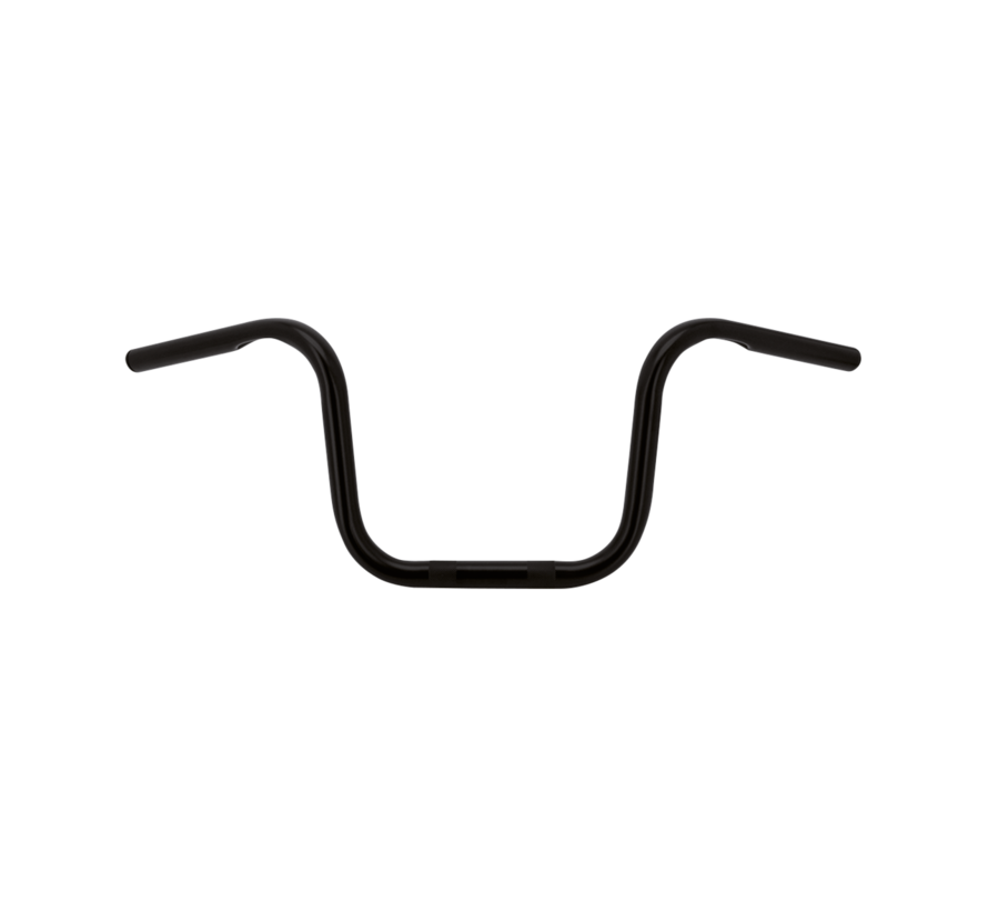 9 1/2" (24cm) rise Ape Hanger black or chrome Fits:> 1 inch handlebar clamb