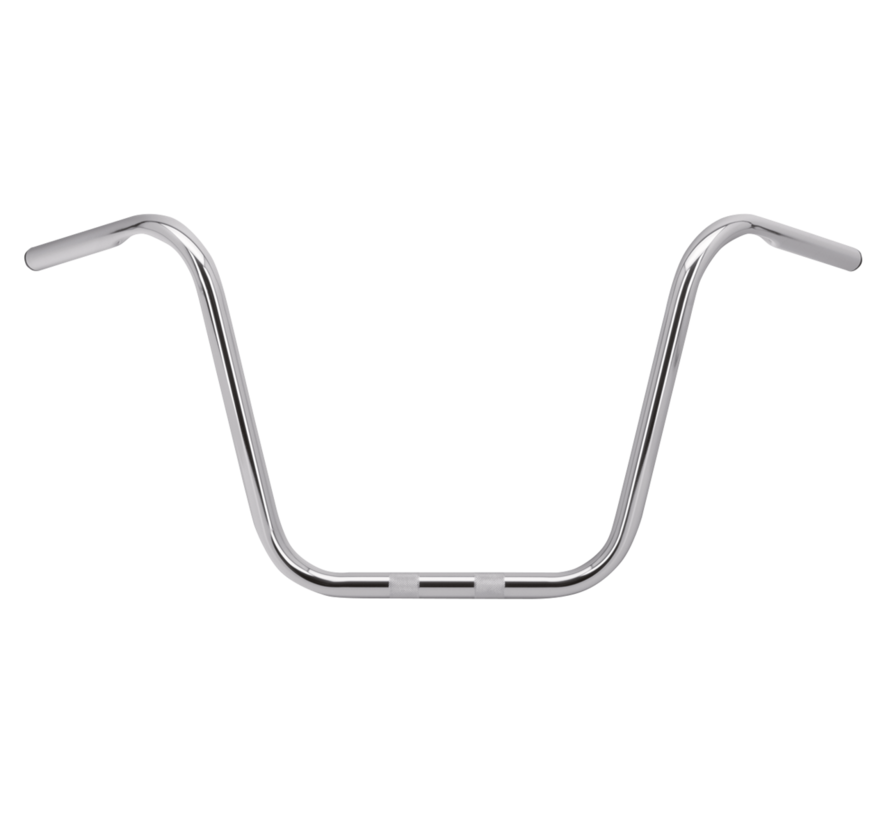 Ape Hanger moleté de 14" (36cm) chrome Convient à:> 1 pouce de support de guidon