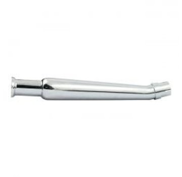 MCS Trumpet universal upswept left muffler 20-1/2" long chrome Fits: > 1 3/4" diameter headers.