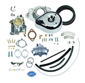 S&S Super E Vergaser Kit inklusive Luftfilter und Krümmer Passend für: 84-92 Evo Bigtwin