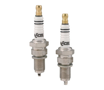 Accel U-groove platinum spark plug set. 12mm Fits: > 99-17 Twin Cam; 86-21 XL Sportster