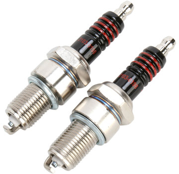 Drag Specialities NGK style BPR4ES-11 Spark Plugs; Fits: > 84-99 Evo Bigtwin; 78-84 Shovelhead (hotter tip)