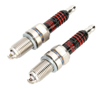 Drag Specialities NGK style Spark Plugs;  Fits: > 02-17 V-Rod, XB9R Firebolt, XB12 Lightning