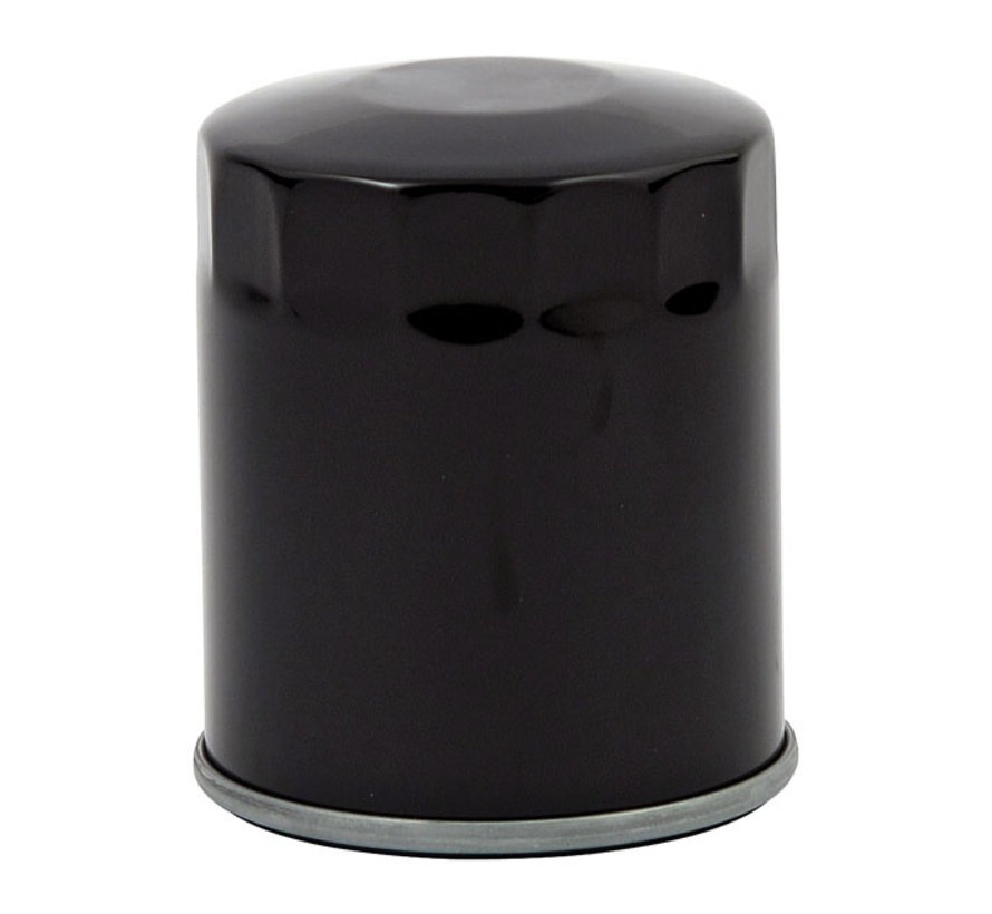 filtro de aceite enroscable cromado o negro Se adapta a:> 80-98 FLT; 82-94 FXR; 84-98 Softail; L84-21XL; 08-12 XR1200; 97-02 Buell
