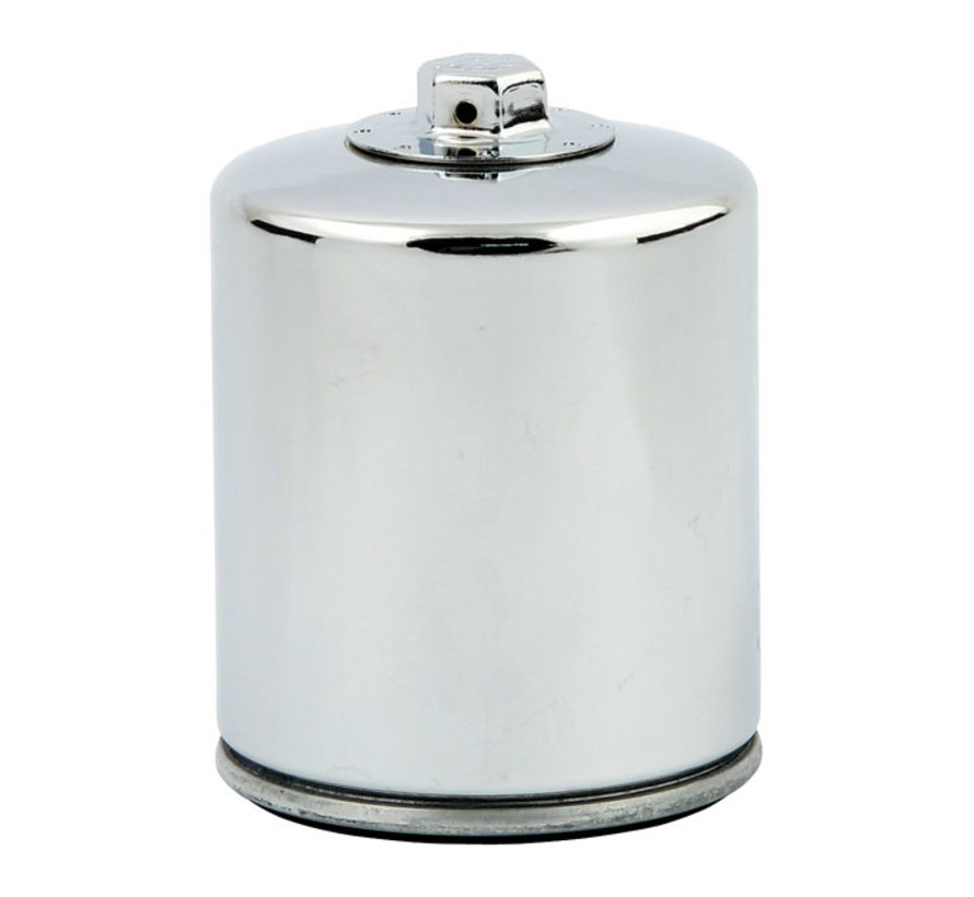 spin-on with top nut oil filter Chrome or Black Fits:> 1999 Softail; 99-17 Twin Cam