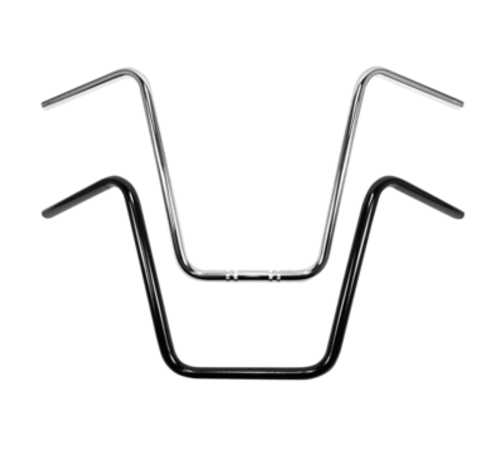 TC-Choppers 1" Handlebars Ape Hanger 17" (44 cm) black or chrome Fits:> 1 inch handlebar clamp