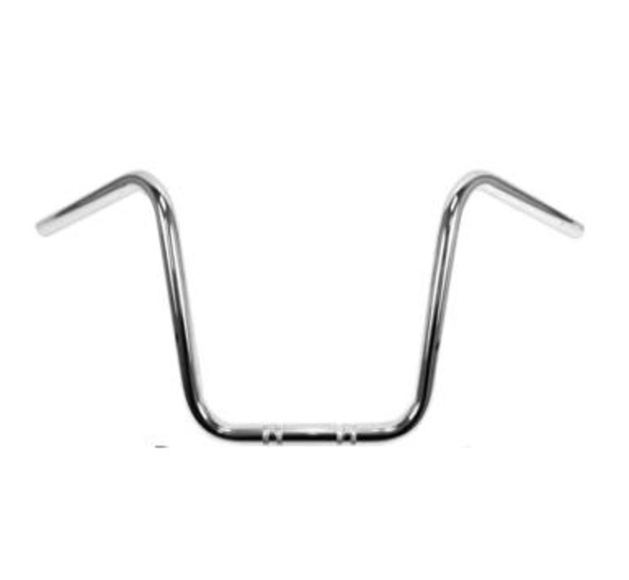 1 "Guidon Ape Hanger 12" (30 cm) de haut Convient à:> 1 pouce pince de guidon