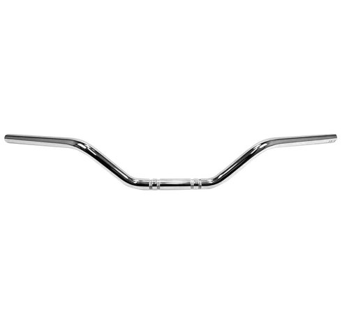 TC-Choppers  Flat Track handlebars 85 cm wide 4 inch high black or chrome Fits:> 1 inch handlebar clamp