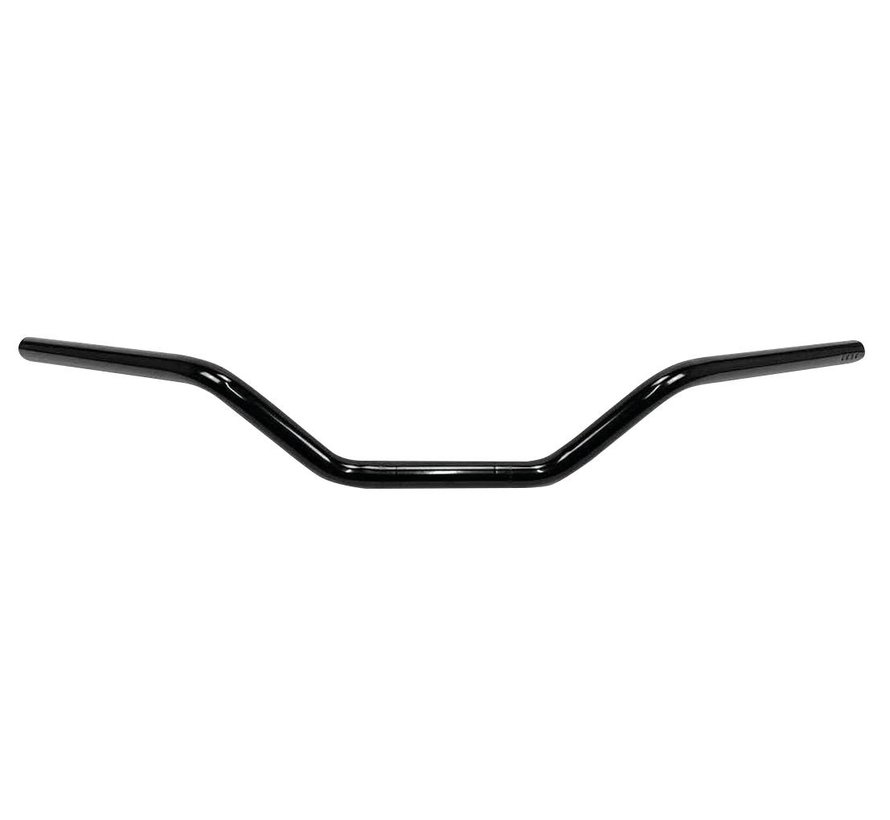 Flat Track handlebars 85 cm wide 4 inch high black or chrome Fits:> 1 inch handlebar clamp