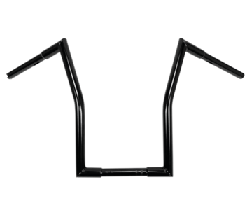 TC-Choppers Manillar Negro 17 "Square Fat Ape Hanger Se adapta a:> Abrazaderas de manillar de 1 pulgada