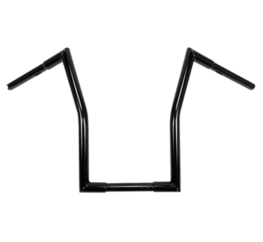 Handlebar Black 17" Square Fat Ape Hanger Fits:> 1 inch handlebar clamps