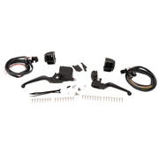 TC-Choppers Handlebar Control Kit black include switches Fits:> HD models 1996-2013 with dual disc