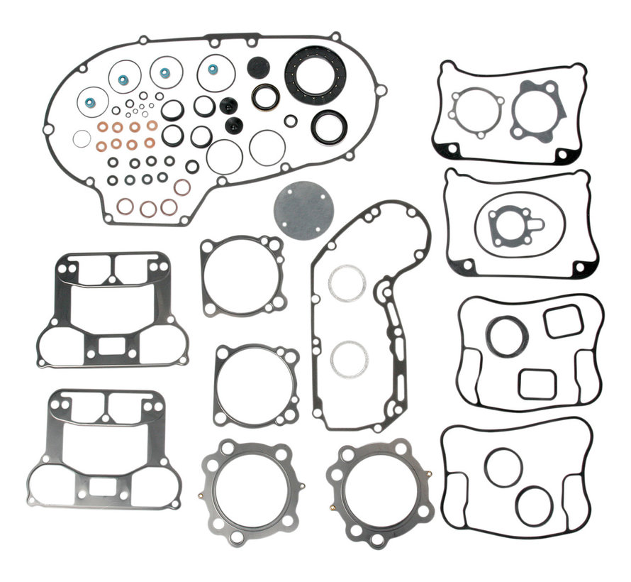 Complete pakkingset met extreme afdichtingstechnologie Past op: > 91-03 XL1200 en alle Buell-modellen