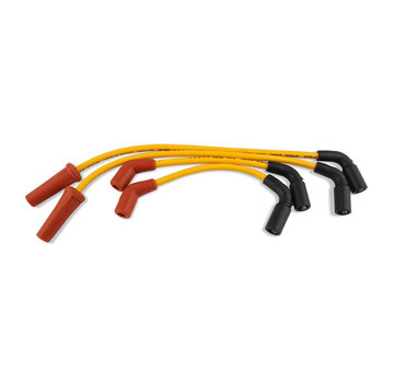 Accel Cable de bujía de 8 mm amarillo Compatible con: > 18-21 M8 Softail