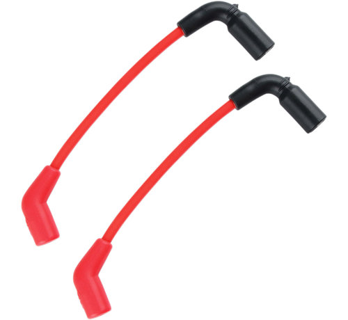 Accel Cable de bujía rojo de 8 mm Cable rojo de bujía de 8 mm Compatible con:> 13-16 FXSB 11-13 FXS 08-11 FXCWC 08-09 FXCW