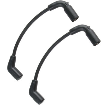 Accel Cable de bujía de 8 mm negro Cable de bujía de 8 mm rojo Compatible con:> 13-16 FXSB, 11-13 FXS, 08-11 FXCWC, 08-09 FXCW